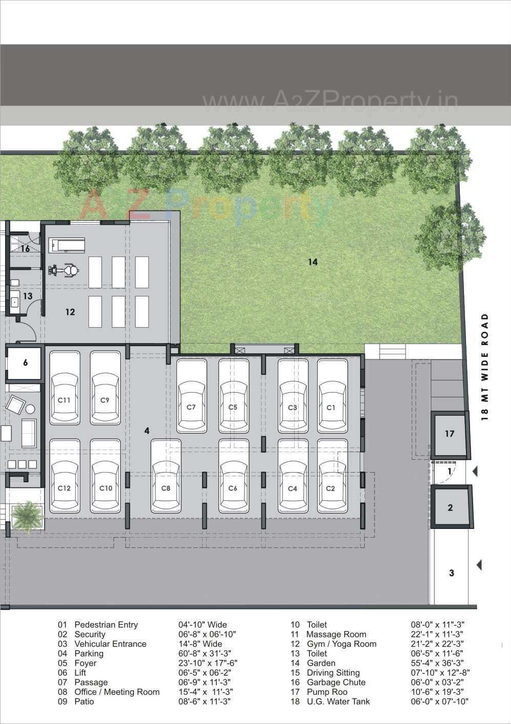Layout of real estate project Pincode@ located at Bhayali, Vadodara, Gujarat