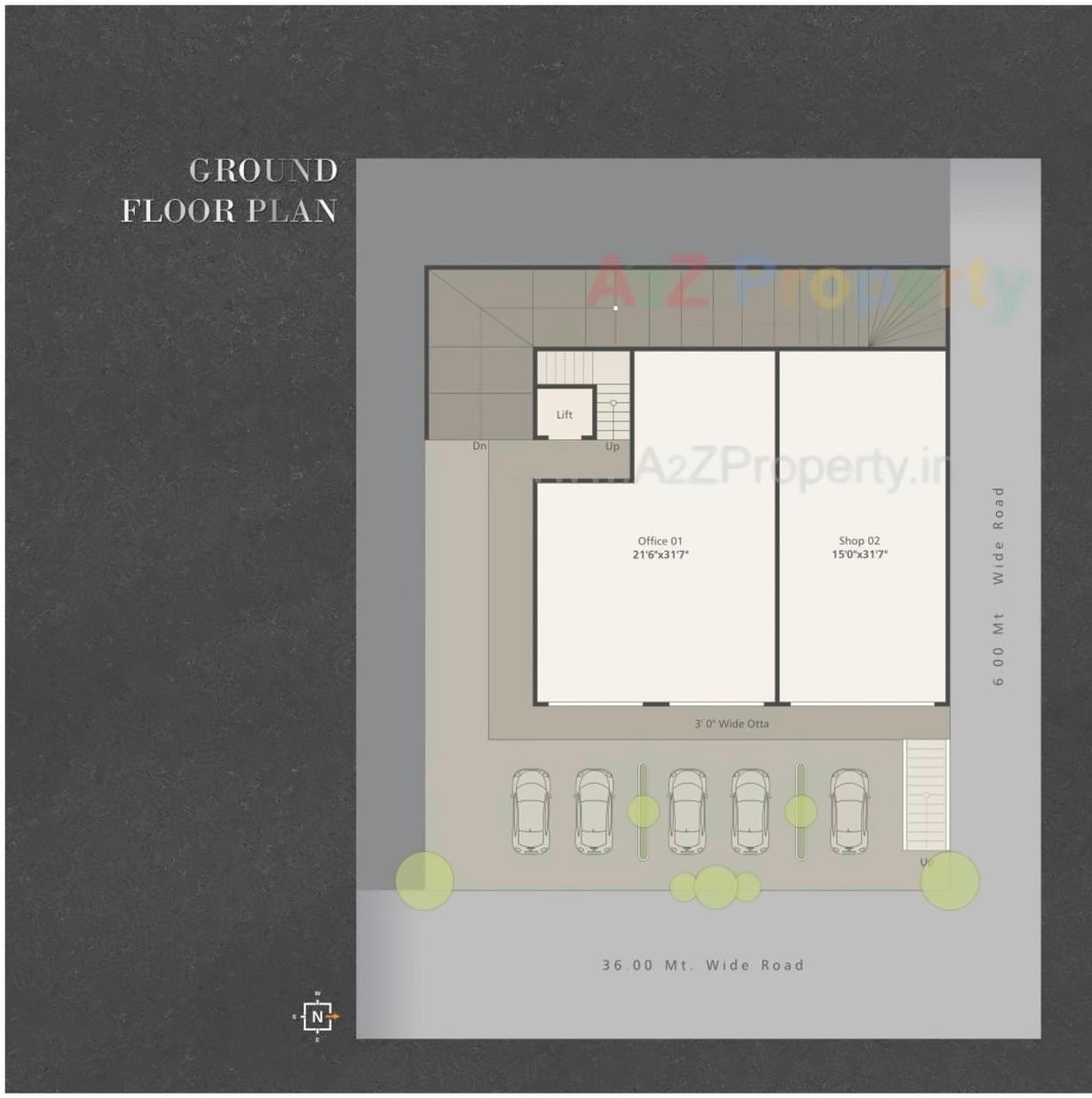 Layout of real estate project Platinum Hub located at Manjalpur, Vadodara, Gujarat