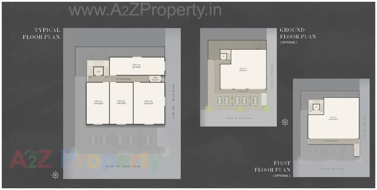 Layout of real estate project Platinum Hub located at Manjalpur, Vadodara, Gujarat