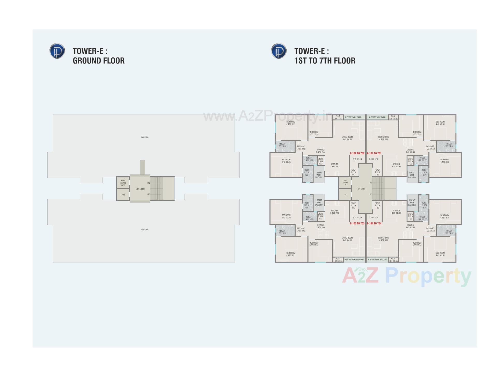 Layout of real estate project Platinum Sky located at Harni, Vadodara, Gujarat