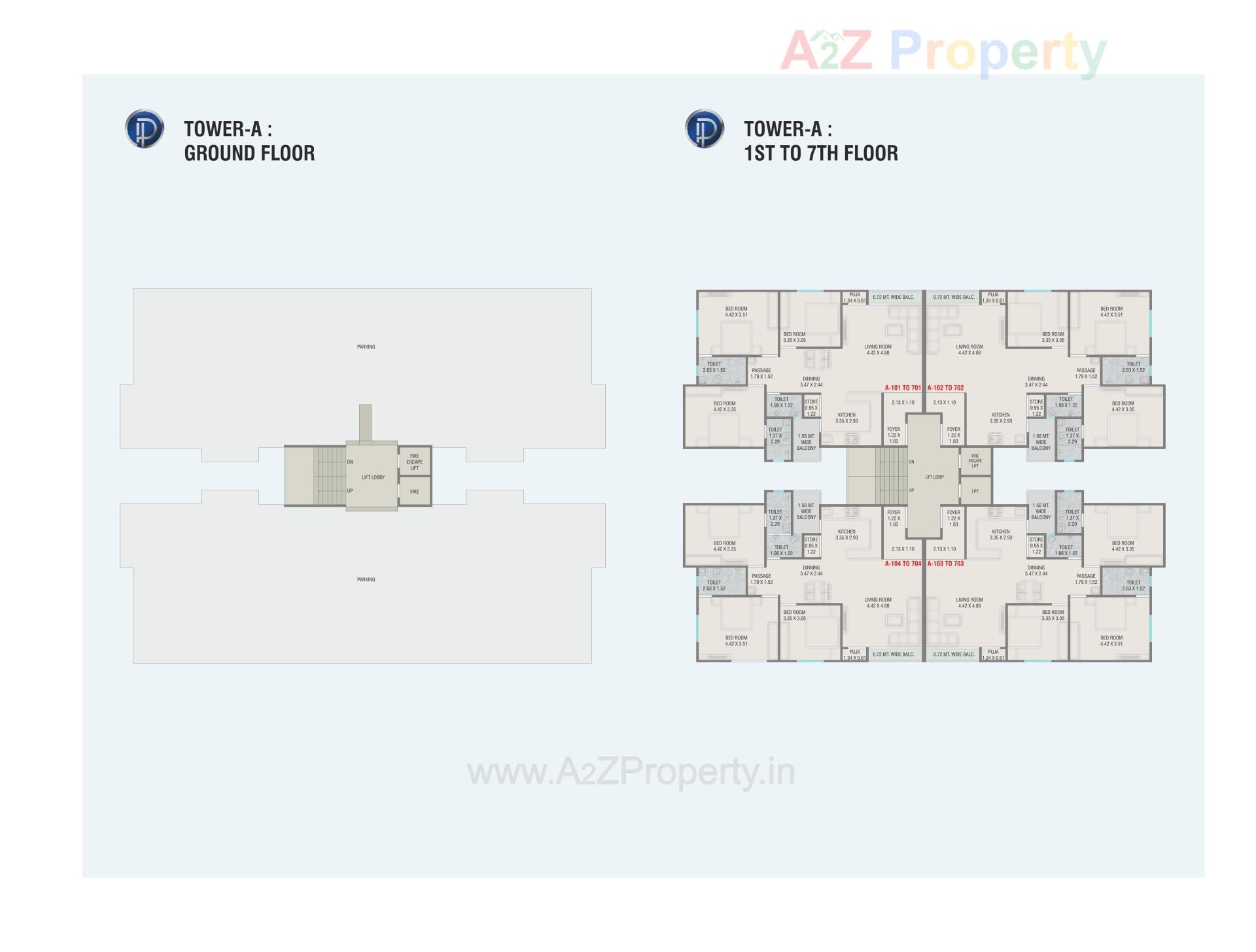 Layout of real estate project Platinum Sky located at Harni, Vadodara, Gujarat