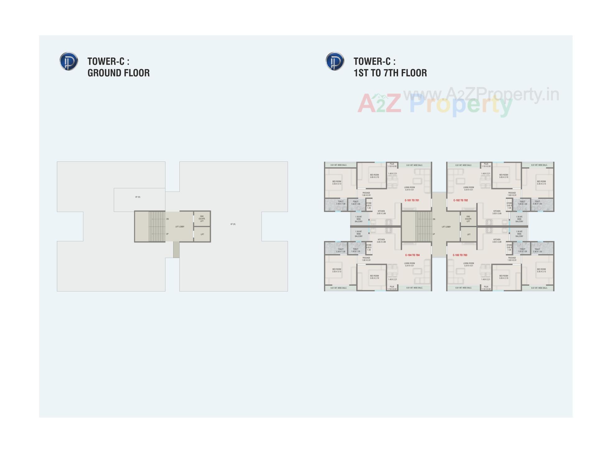Layout of real estate project Platinum Sky located at Harni, Vadodara, Gujarat