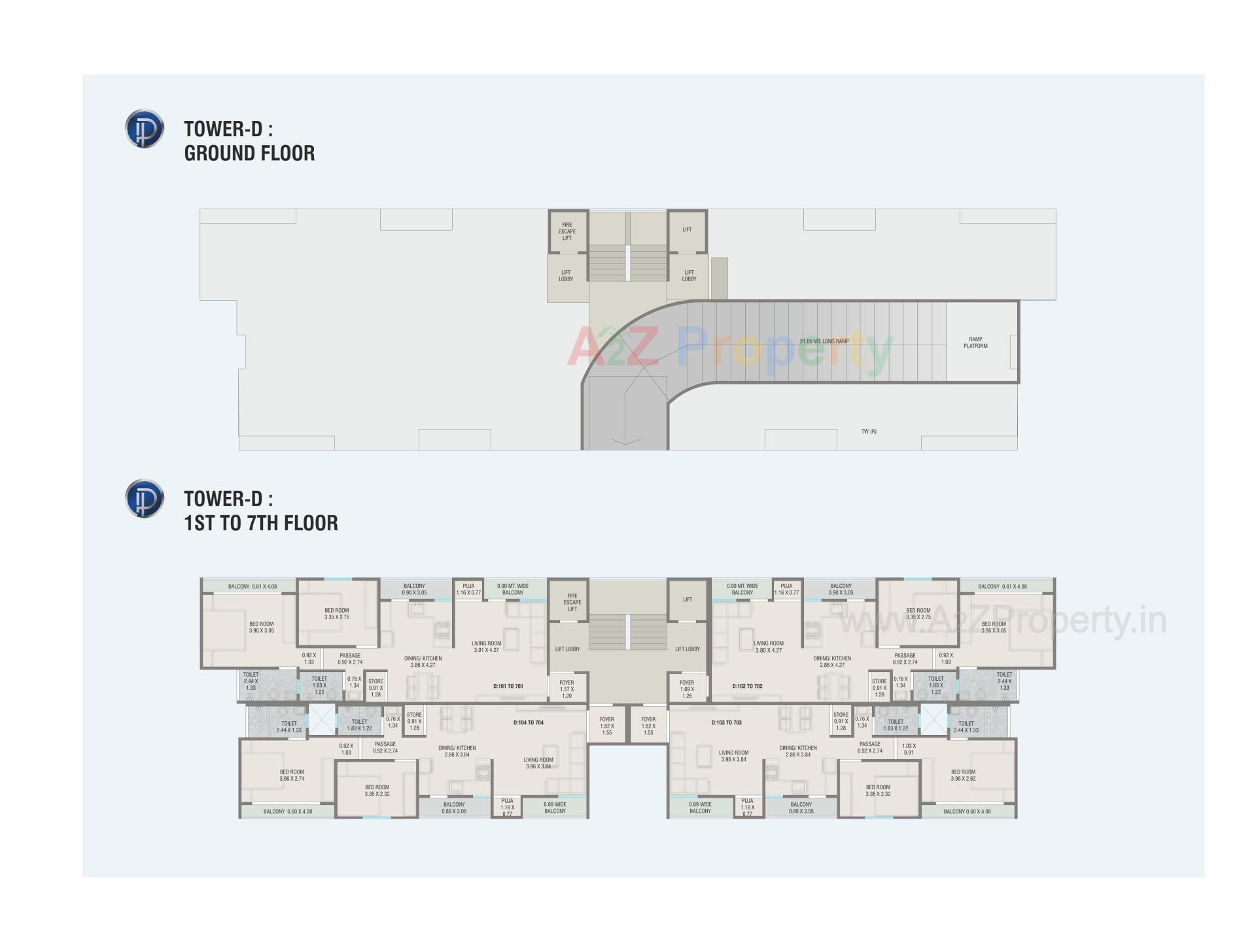 Layout of real estate project Platinum Sky located at Harni, Vadodara, Gujarat