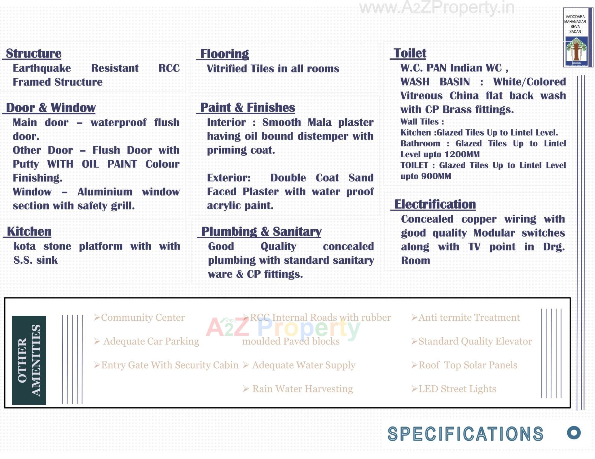  of real estate project Pmay, Ews 2, Tp 02, Fp 105, Subhanpura located at Subhanpura, Vadodara, Gujarat