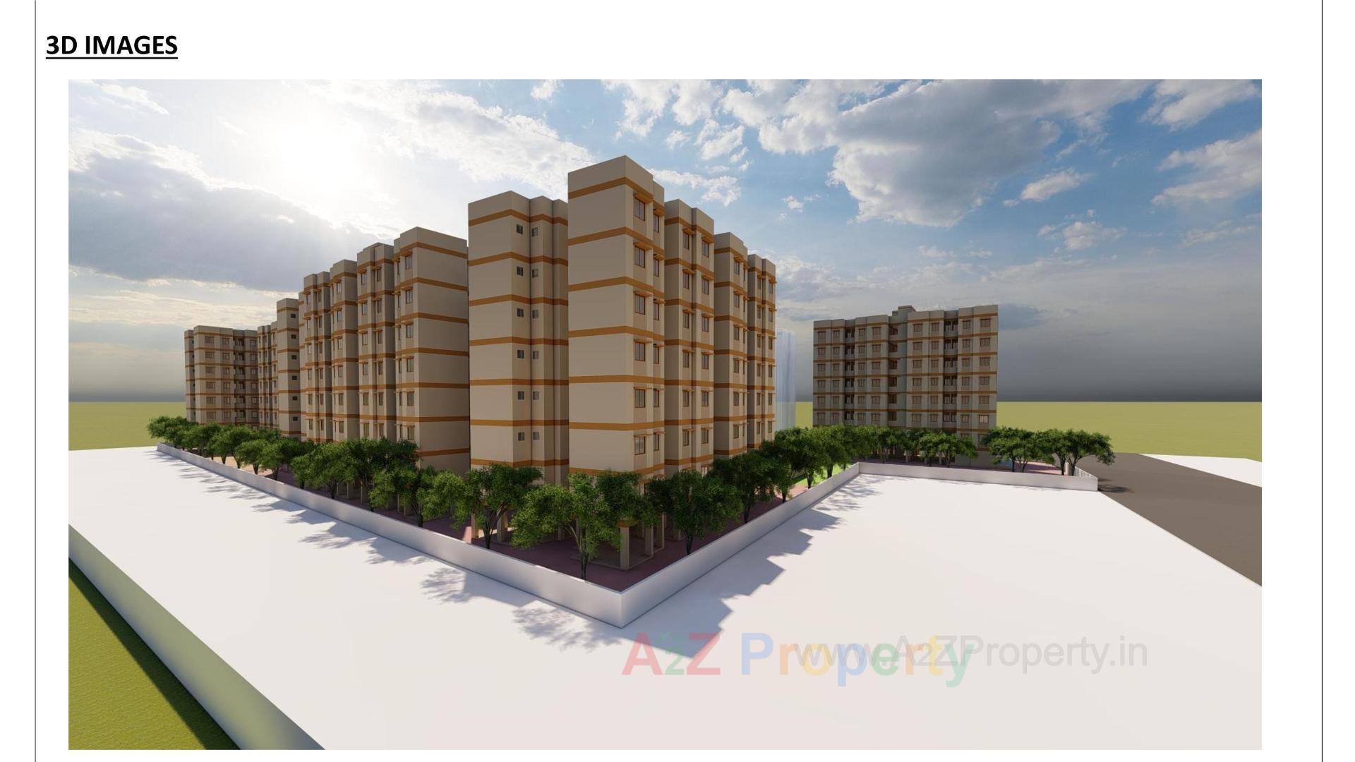 3D Elevation of real estate project Pmay, Ews, Tp 01, Fp 126, Sayajipura located at Sayajipura, Vadodara, Gujarat