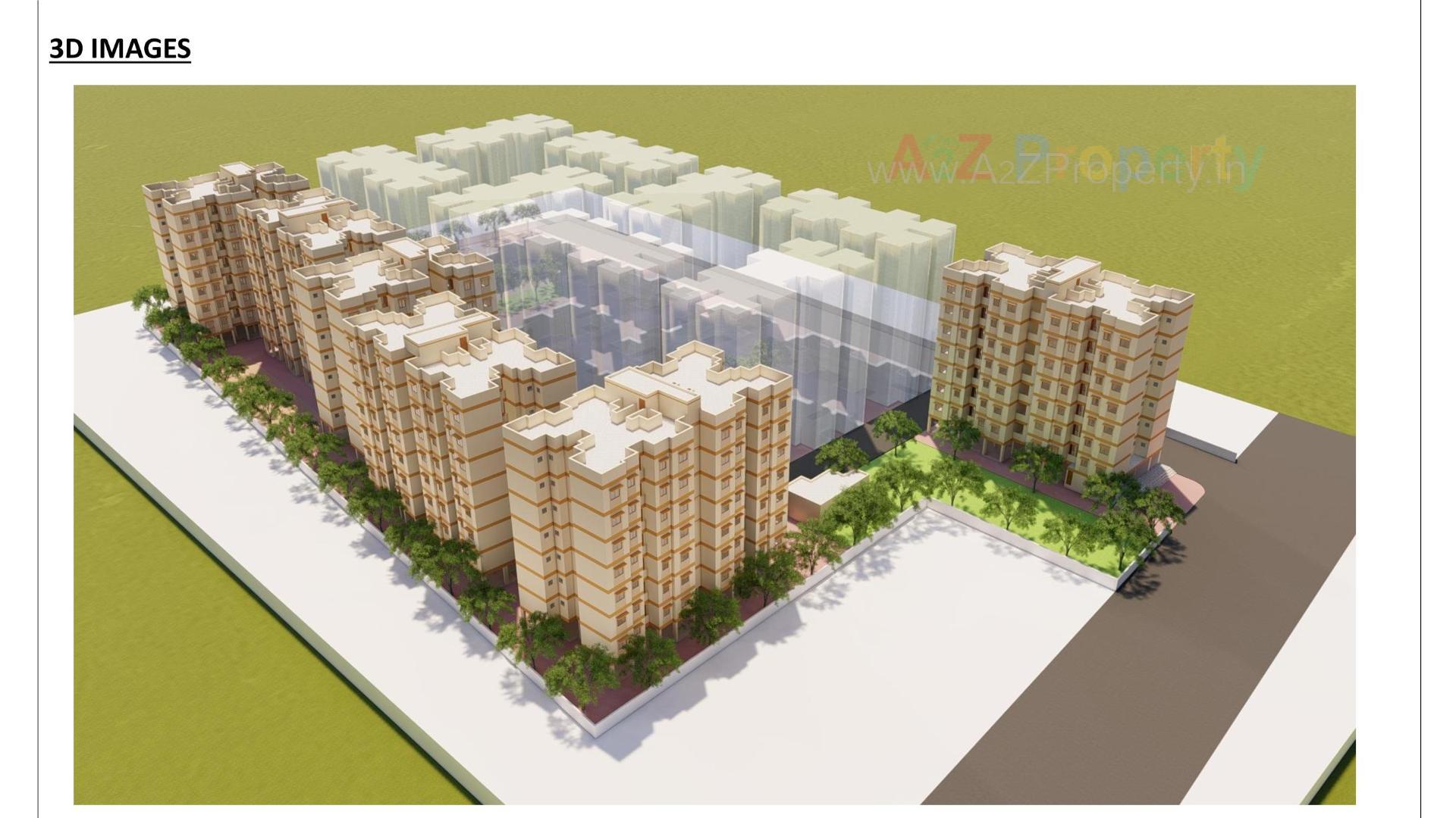 3D Elevation of real estate project Pmay, Ews, Tp 01, Fp 126, Sayajipura located at Sayajipura, Vadodara, Gujarat