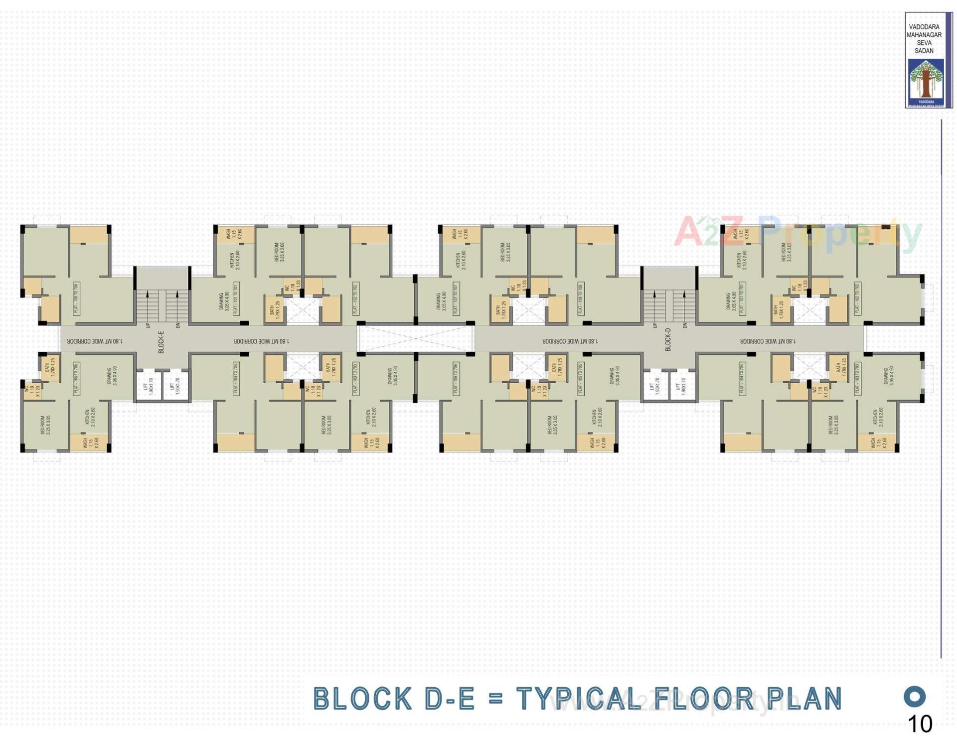 Layout of real estate project Pmay, Ews, Tp 01, Fp 71, Sevasi located at Sevasi, Vadodara, Gujarat