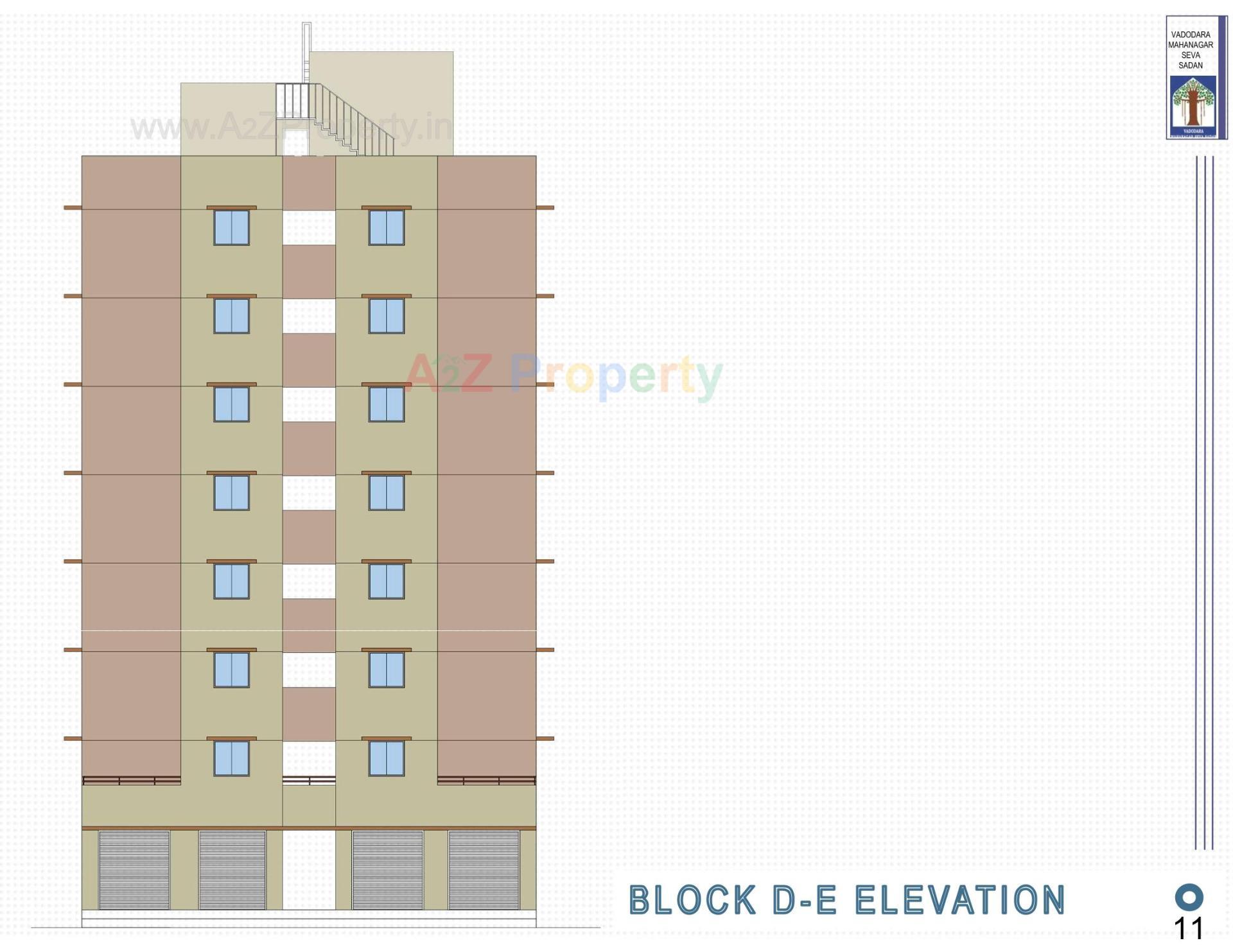 Layout of real estate project Pmay, Ews, Tp 01, Fp 71, Sevasi located at Sevasi, Vadodara, Gujarat