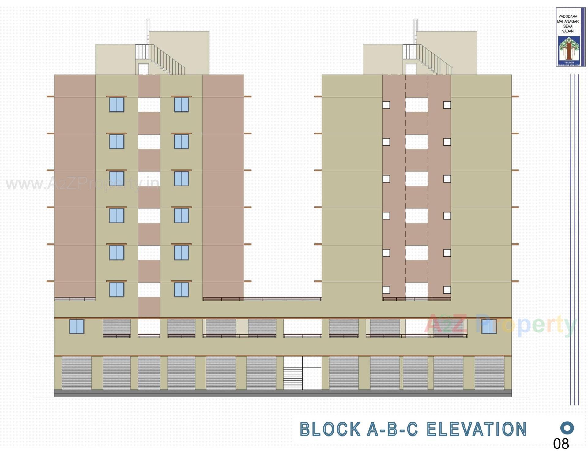 Layout of real estate project Pmay, Ews, Tp 01, Fp 71, Sevasi located at Sevasi, Vadodara, Gujarat