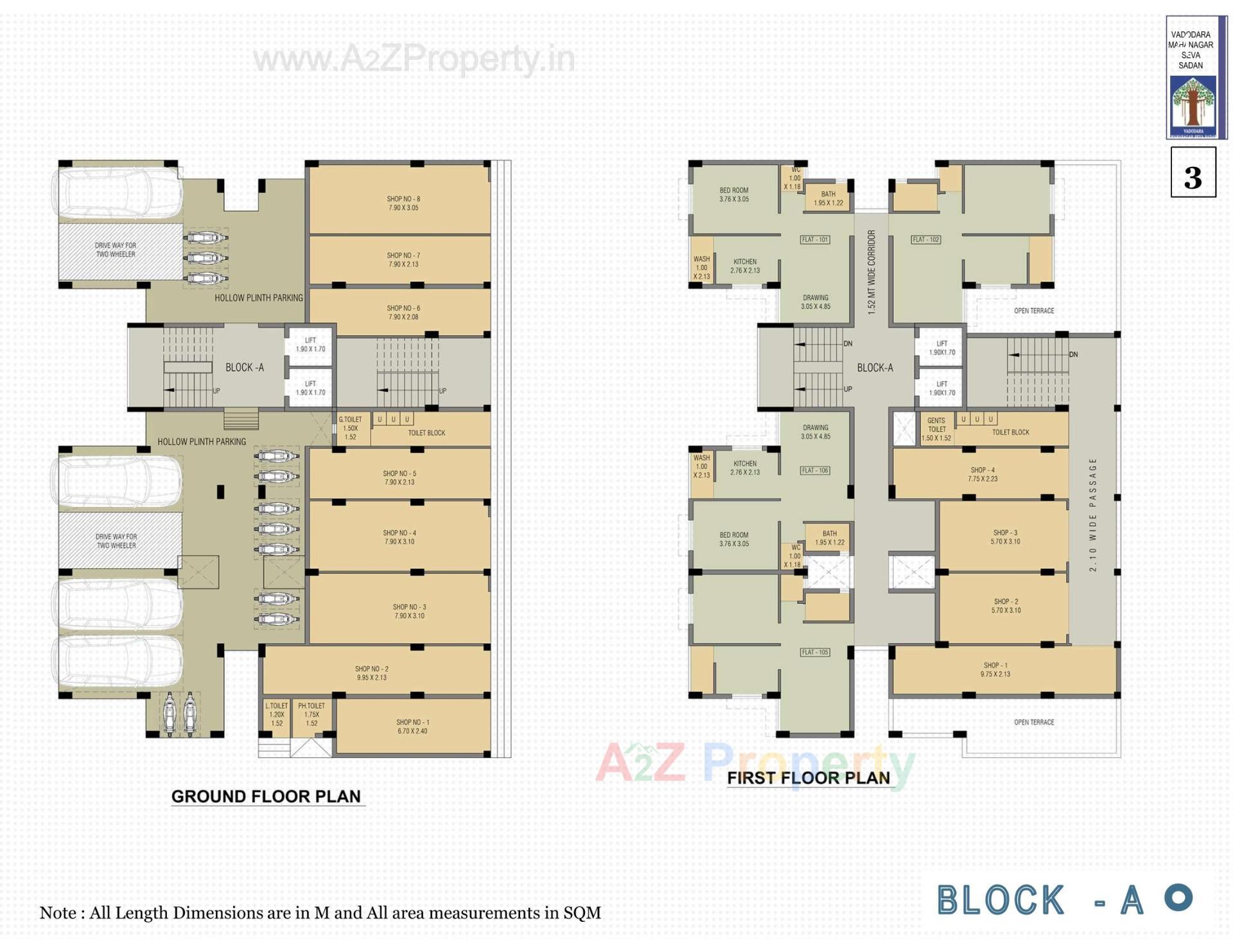 Layout of real estate project Pmay, Ews, Tp 04, Fp 134, Bhayli located at Bhayli, Vadodara, Gujarat