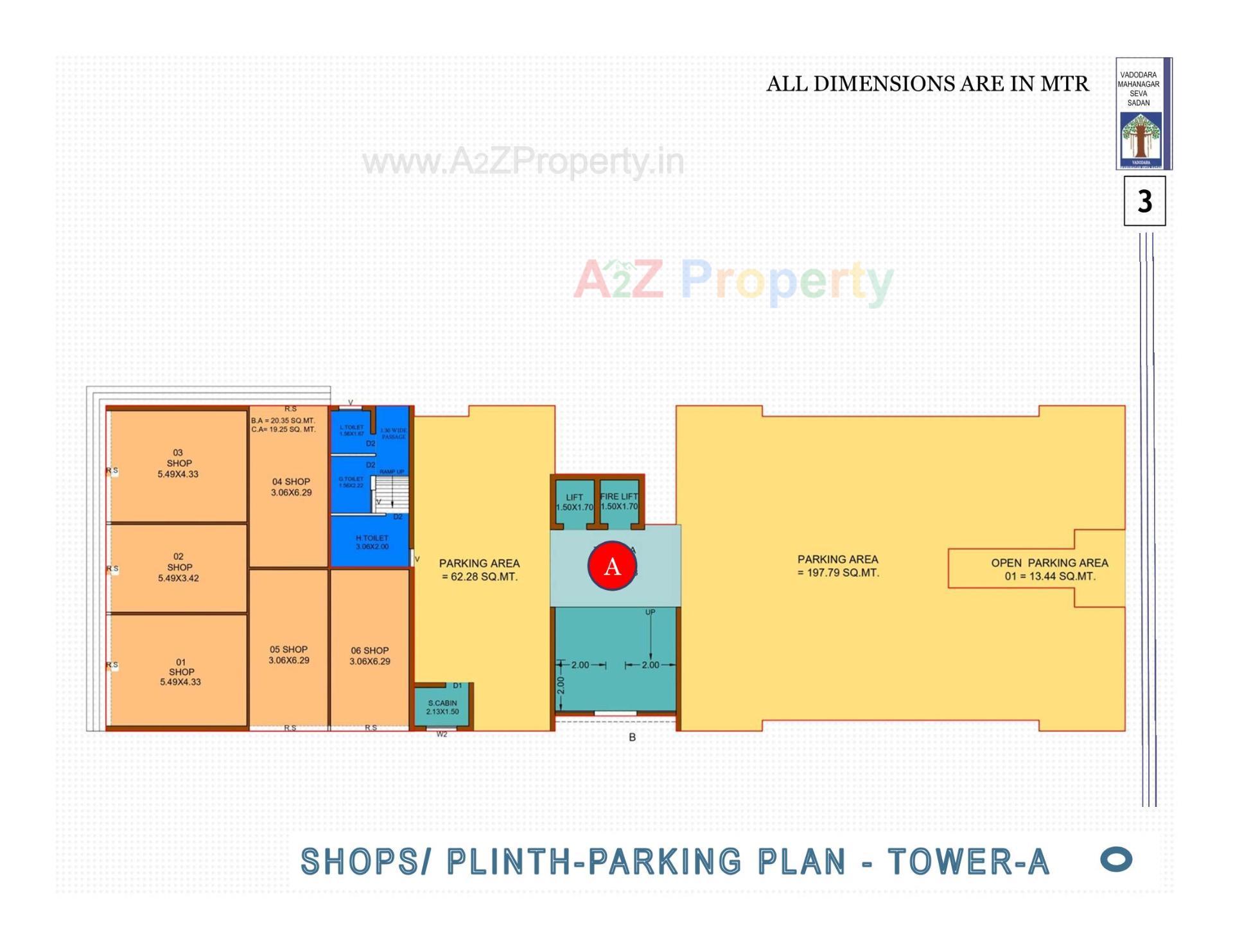 Layout of real estate project Pmay, Ews, Tp 04, Fp 93, Bhayli located at Bhayli, Vadodara, Gujarat