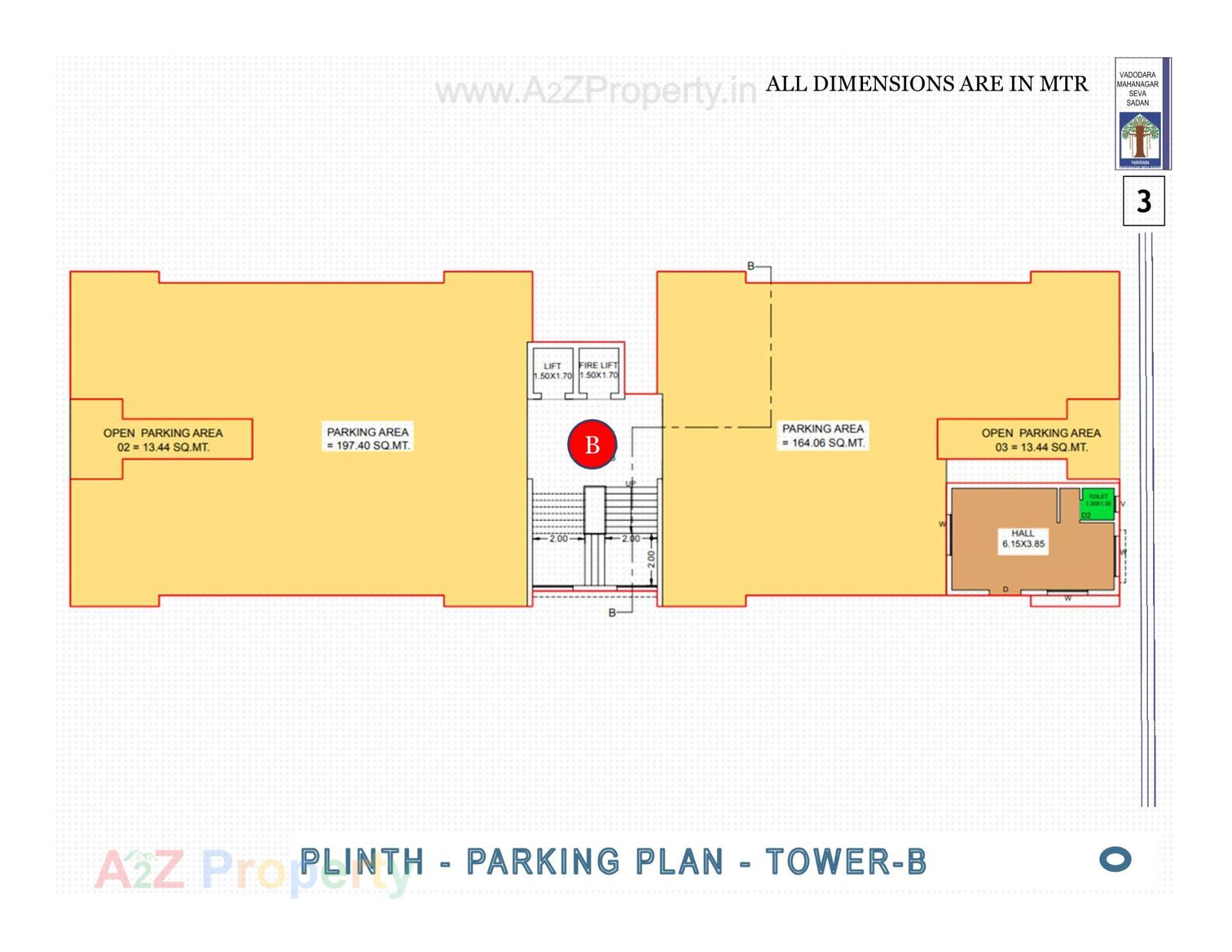 Layout of real estate project Pmay, Ews, Tp 04, Fp 93, Bhayli located at Bhayli, Vadodara, Gujarat