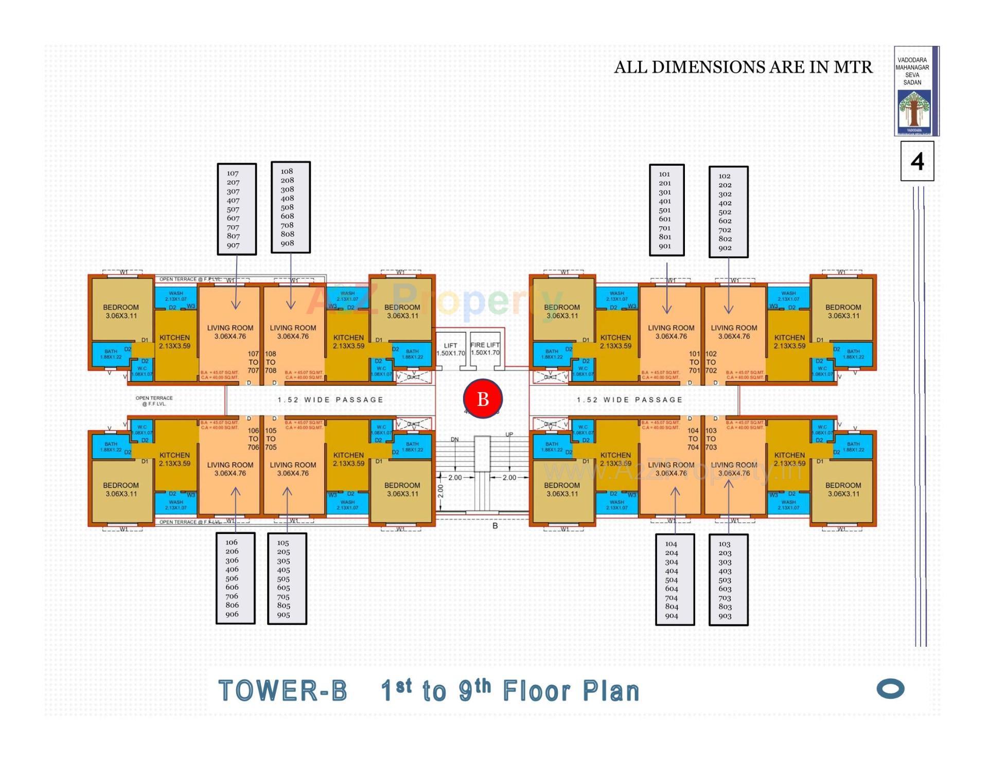 Layout of real estate project Pmay, Ews, Tp 04, Fp 93, Bhayli located at Bhayli, Vadodara, Gujarat