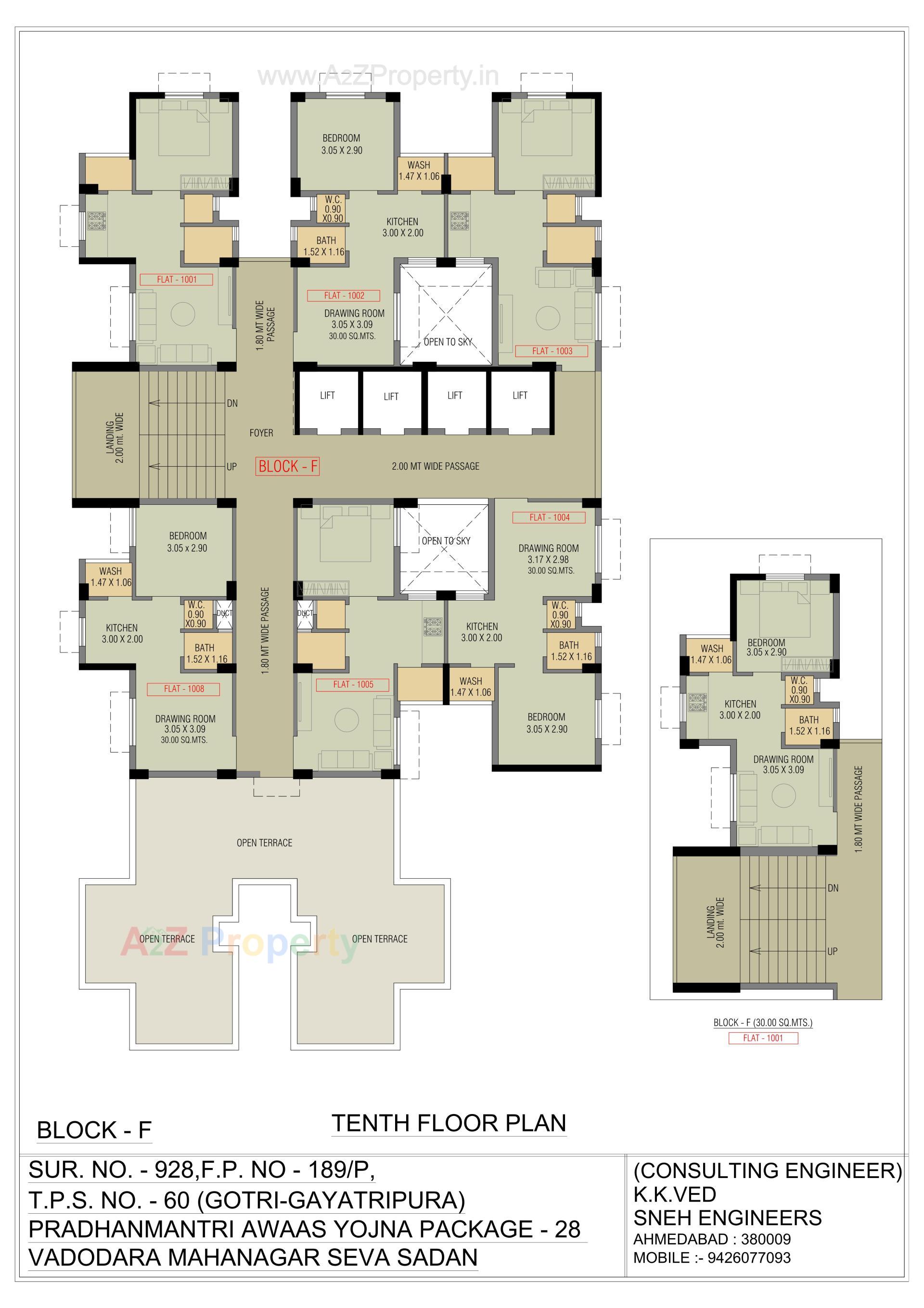 Layout of real estate project Pmay, Ews, Tp 60, Fp 189, Gotri located at Gotri, Vadodara, Gujarat