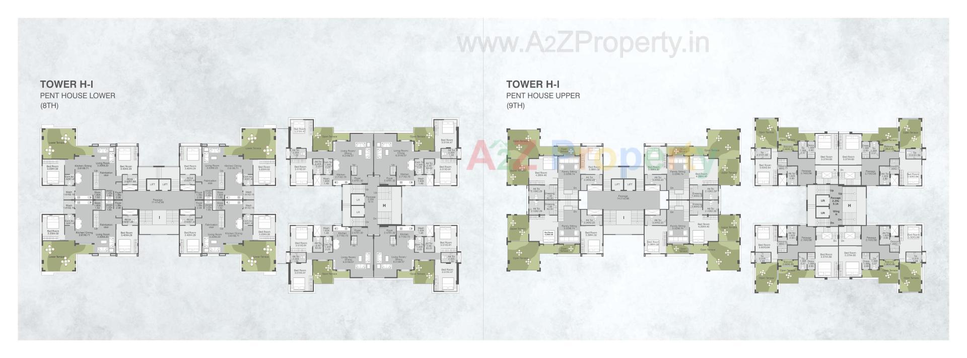 Layout of real estate project Posh Pavilion located at Bil, Vadodara, Gujarat