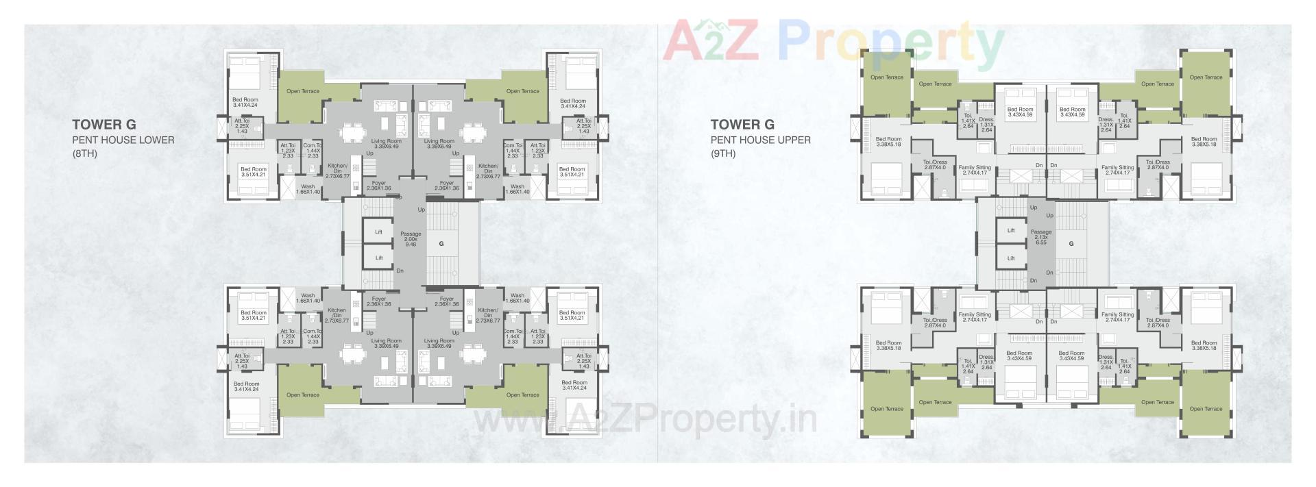 Layout of real estate project Posh Pavilion located at Bil, Vadodara, Gujarat