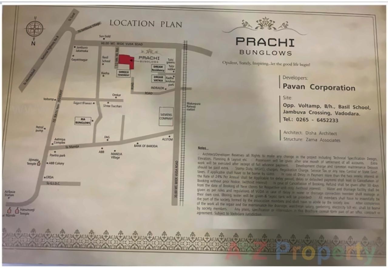  of real estate project Prachi Bunglows located at Maretha, Vadodara, Gujarat