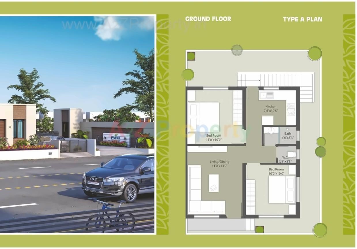 Layout of real estate project Prachi Residency located at Alamgir, Vadodara, Gujarat