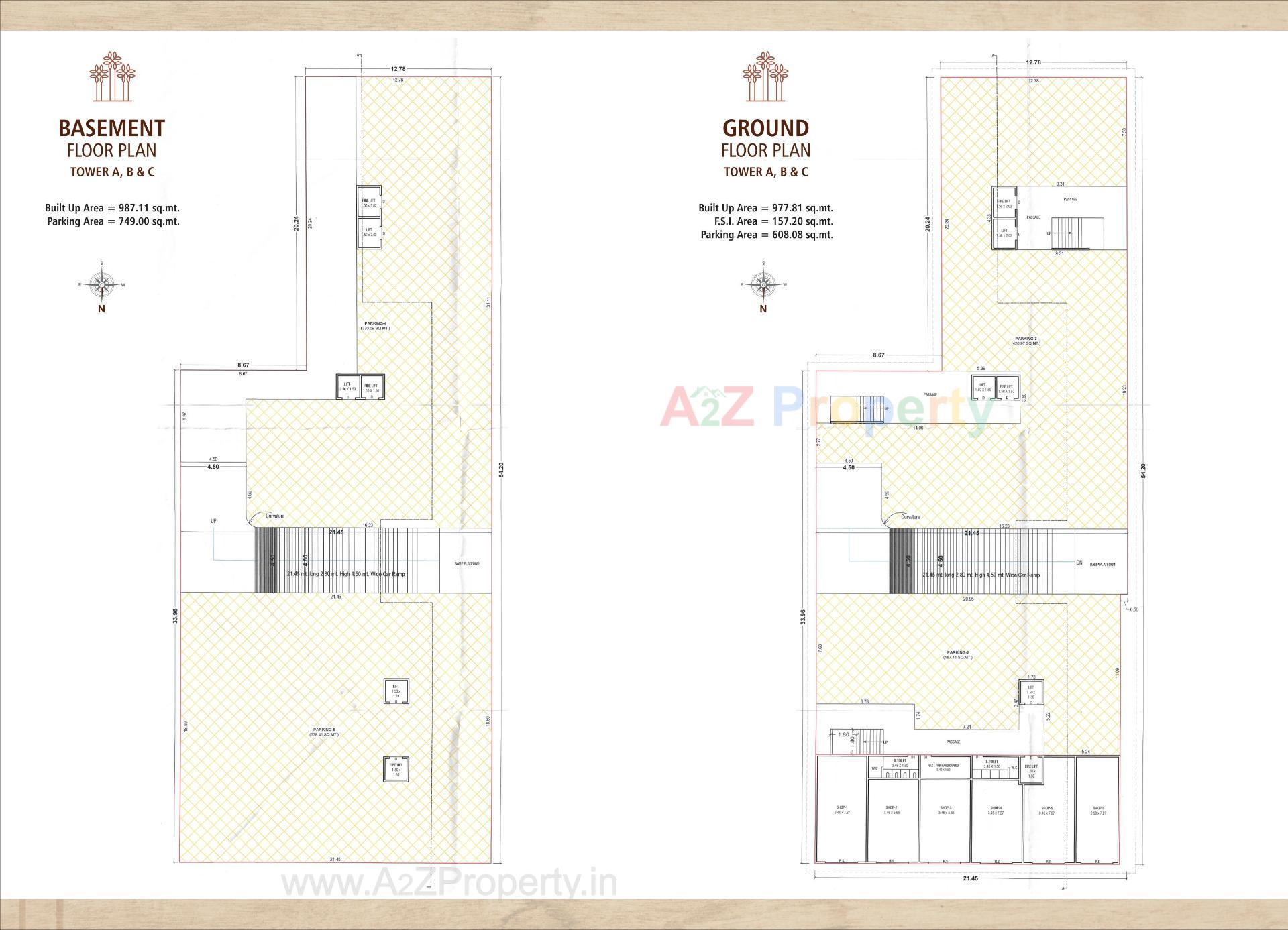 Layout of real estate project Pradhan Glenwoods located at Vadodara, Vadodara, Gujarat