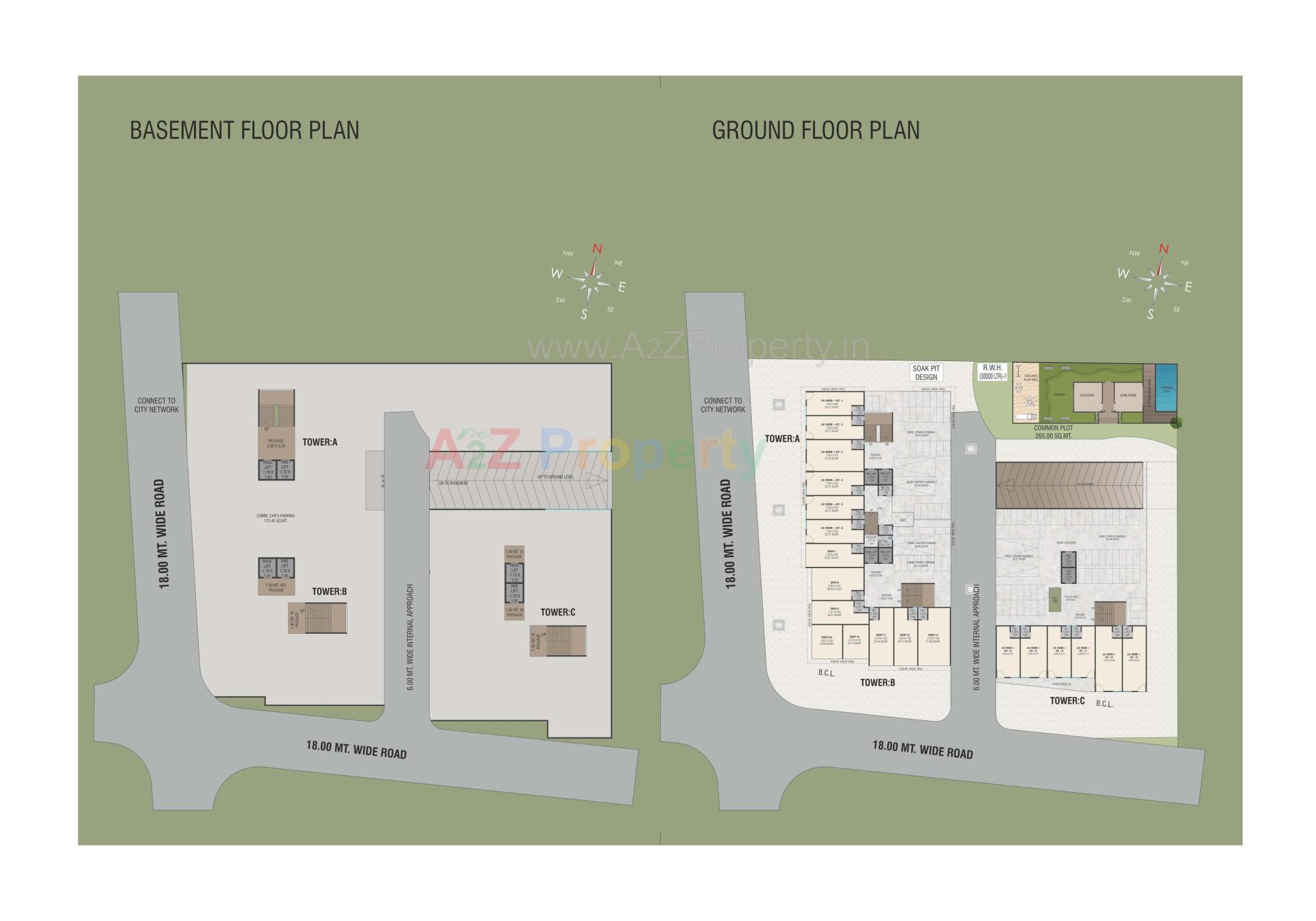 Layout of real estate project Prakruti Aarya located at Sevasi, Vadodara, Gujarat
