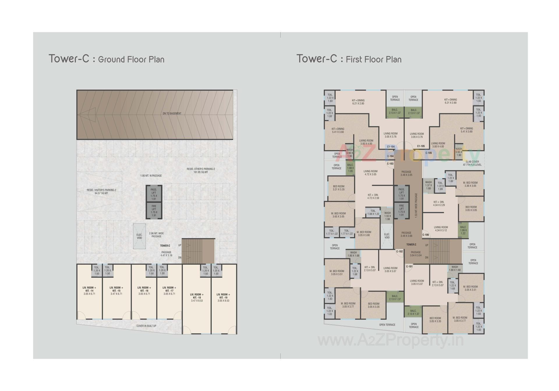 Layout of real estate project Prakruti Aarya located at Sevasi, Vadodara, Gujarat