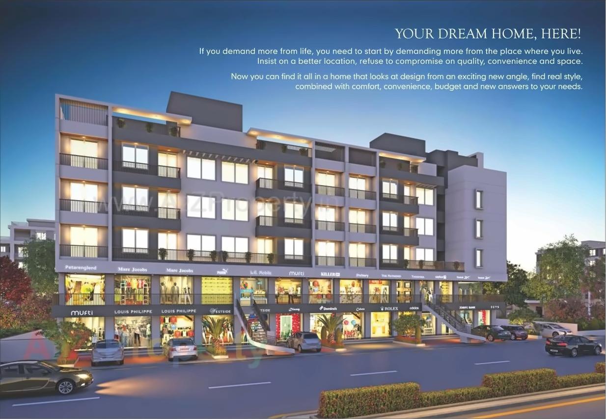 3D Elevation of real estate project Prakruti Greens located at Bhayli, Vadodara, Gujarat