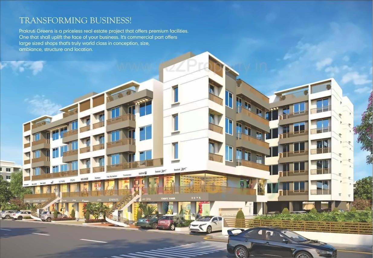 3D Elevation of real estate project Prakruti Greens located at Bhayli, Vadodara, Gujarat