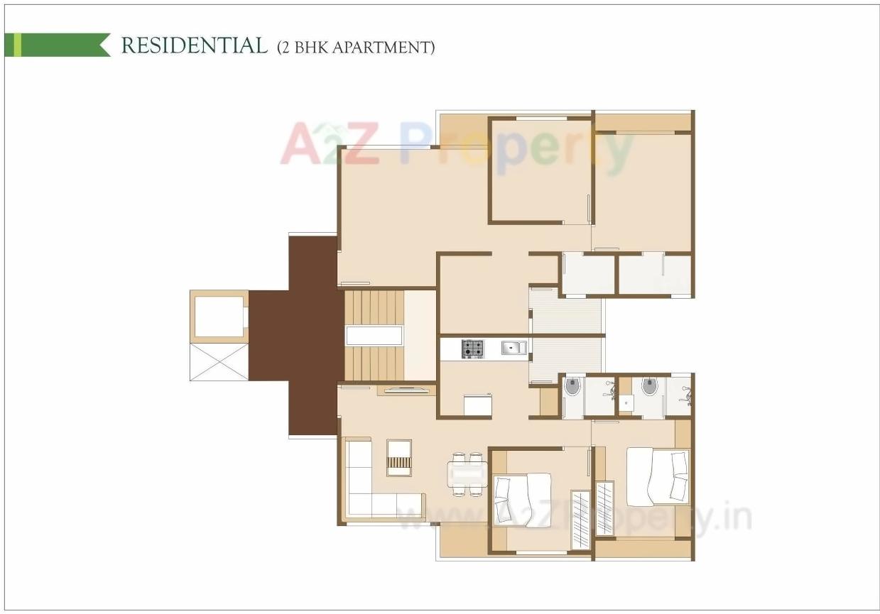 Layout of real estate project Prakruti Greens located at Bhayli, Vadodara, Gujarat