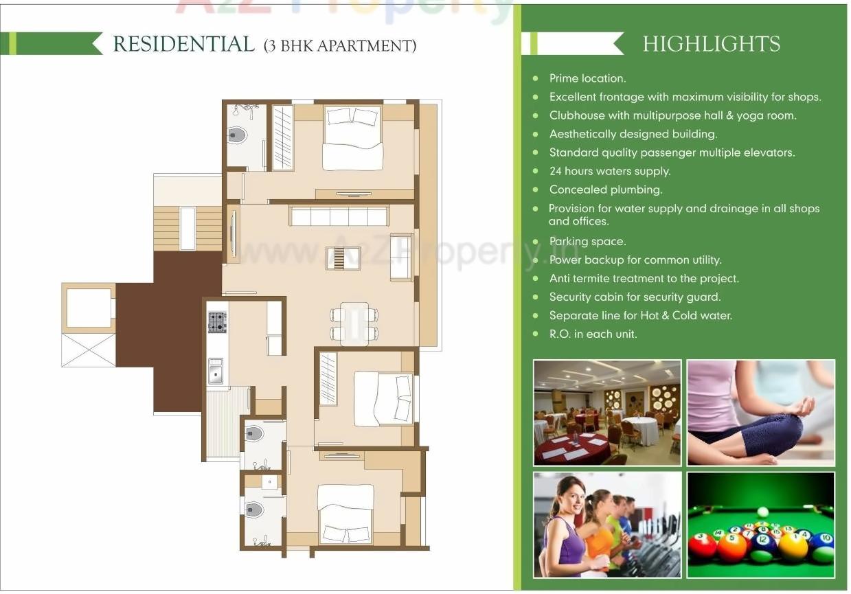 Layout of real estate project Prakruti Greens located at Bhayli, Vadodara, Gujarat