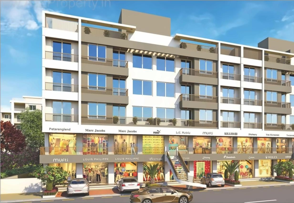 3D Elevation of real estate project Prakruti Greens located at Bhayli, Vadodara, Gujarat