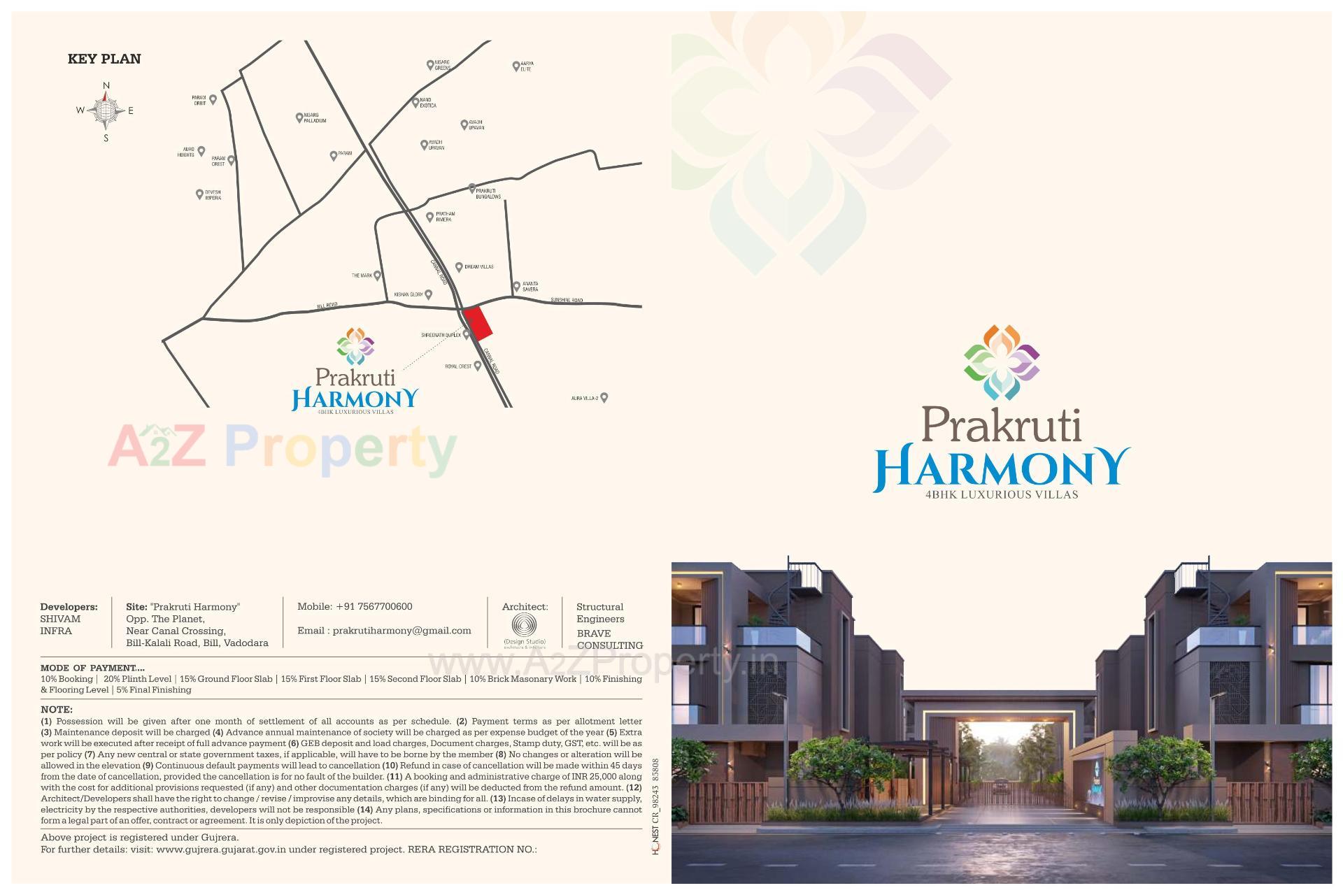  of real estate project Prakruti Harmony located at Bil, Vadodara, Gujarat