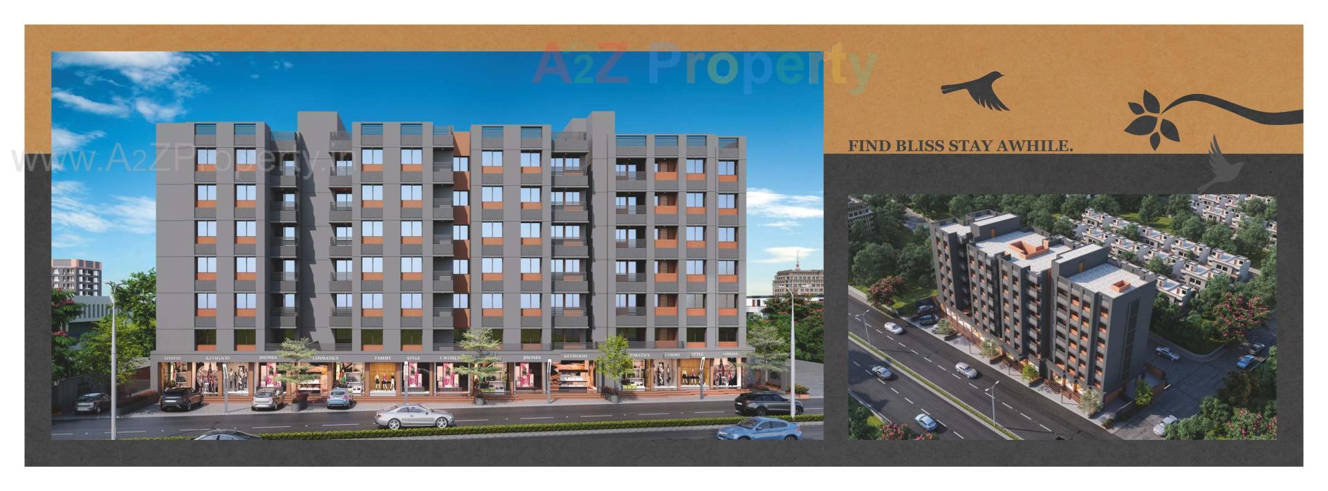 3D Elevation of real estate project Prakruti Icon located at Bill, Vadodara, Gujarat