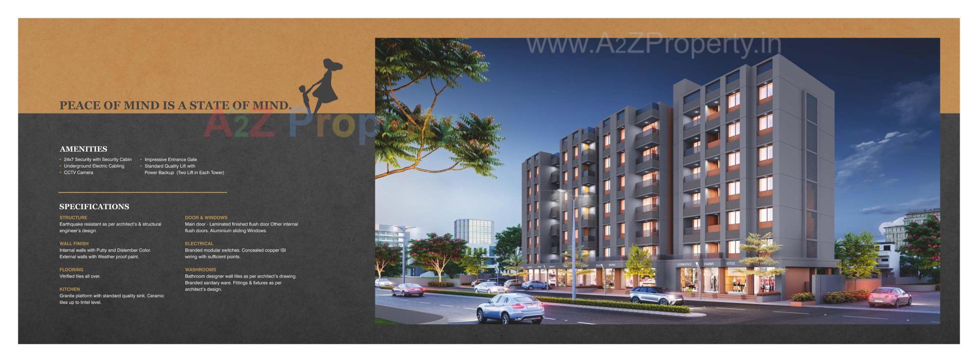 3D Elevation of real estate project Prakruti Icon located at Bill, Vadodara, Gujarat