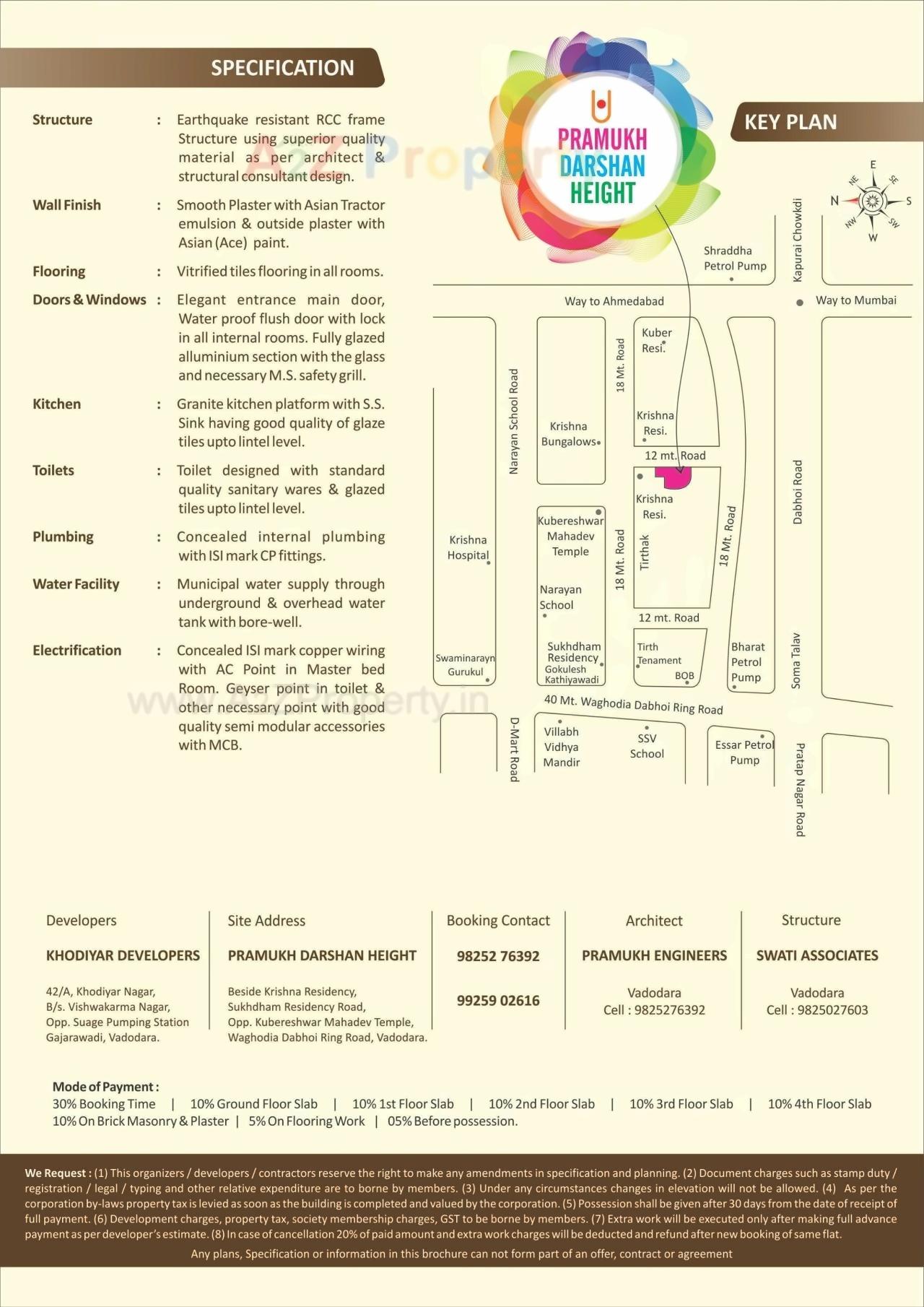  of real estate project Pramukh Darshan Height located at Danteshwar, Vadodara, Gujarat