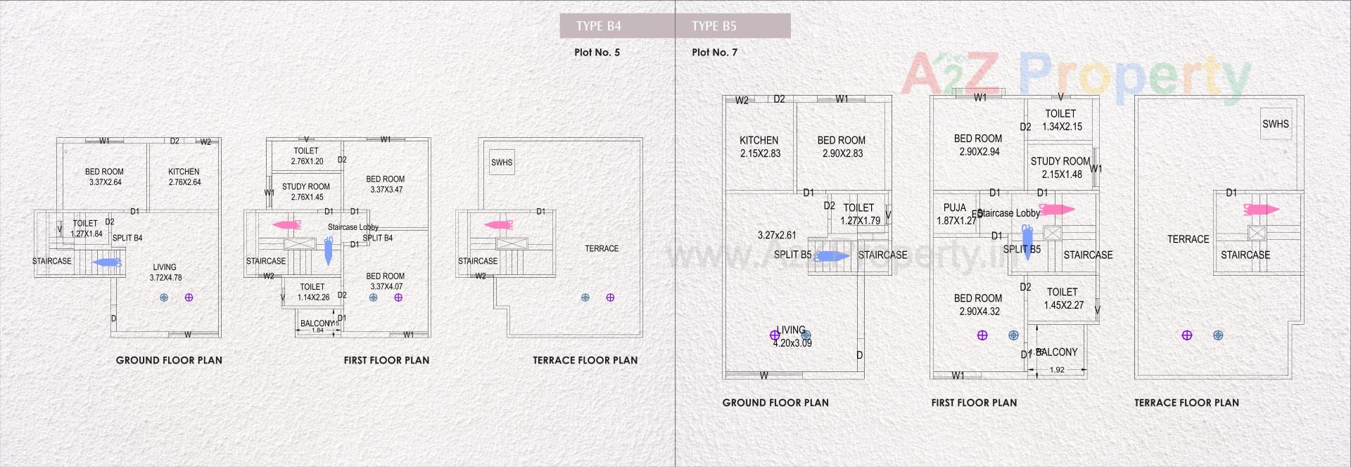 Layout of real estate project Pramukh Darshan located at Danteshwar, Vadodara, Gujarat