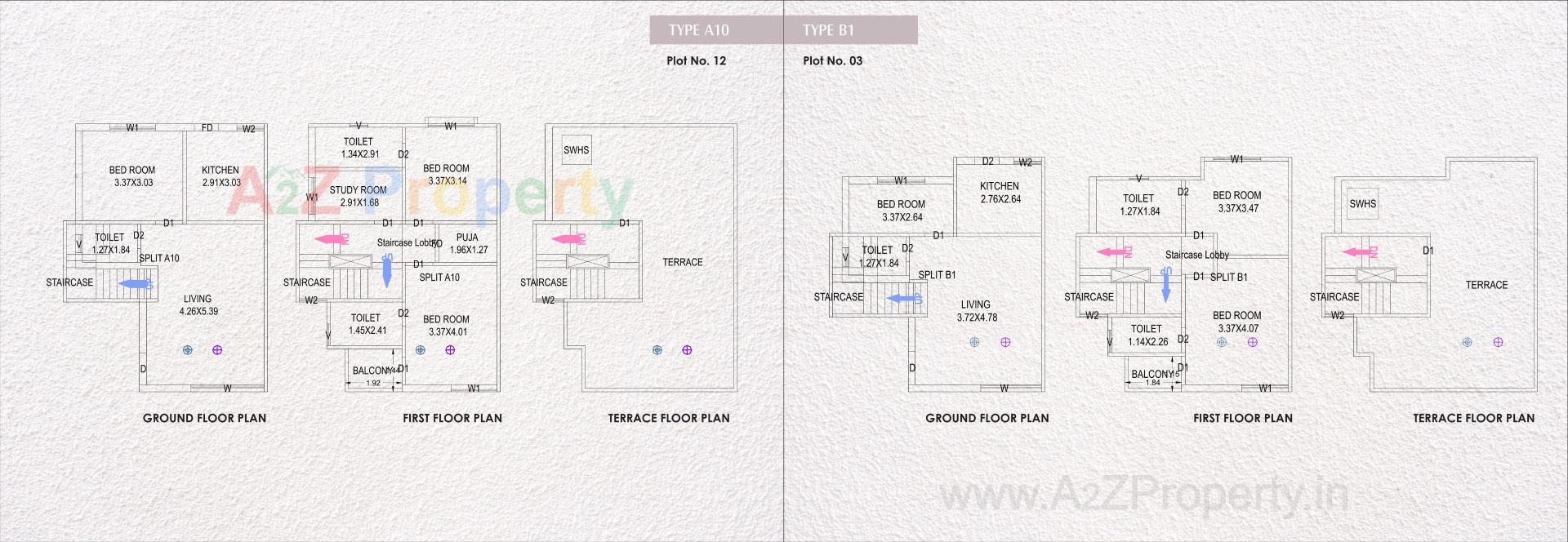 Layout of real estate project Pramukh Darshan located at Danteshwar, Vadodara, Gujarat
