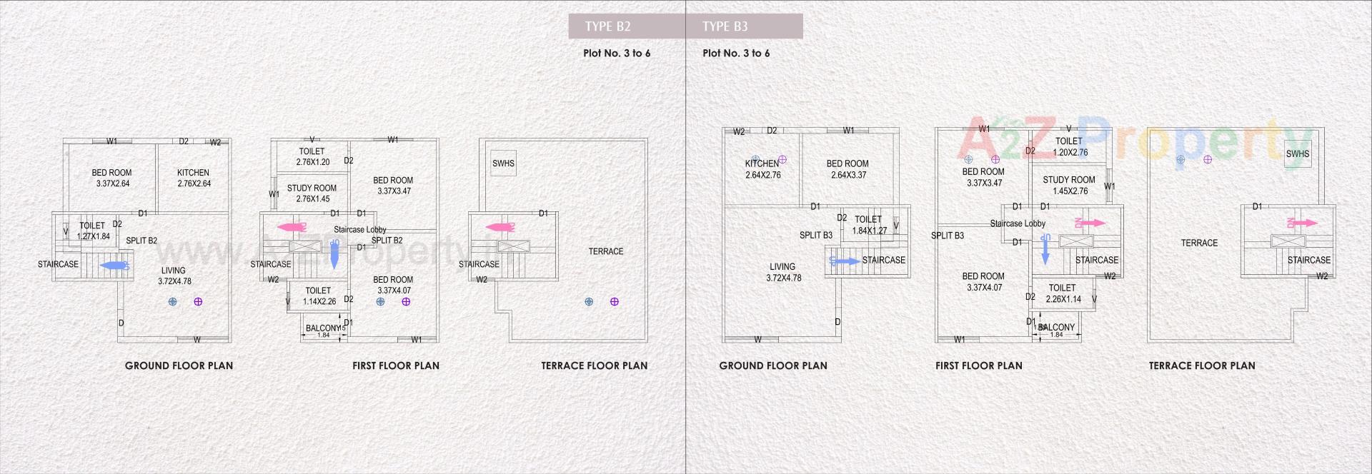Layout of real estate project Pramukh Darshan located at Danteshwar, Vadodara, Gujarat