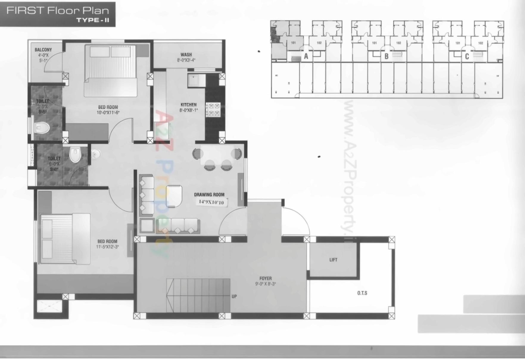 Layout of real estate project Pramukh Plaza located at Jambuva, Vadodara, Gujarat