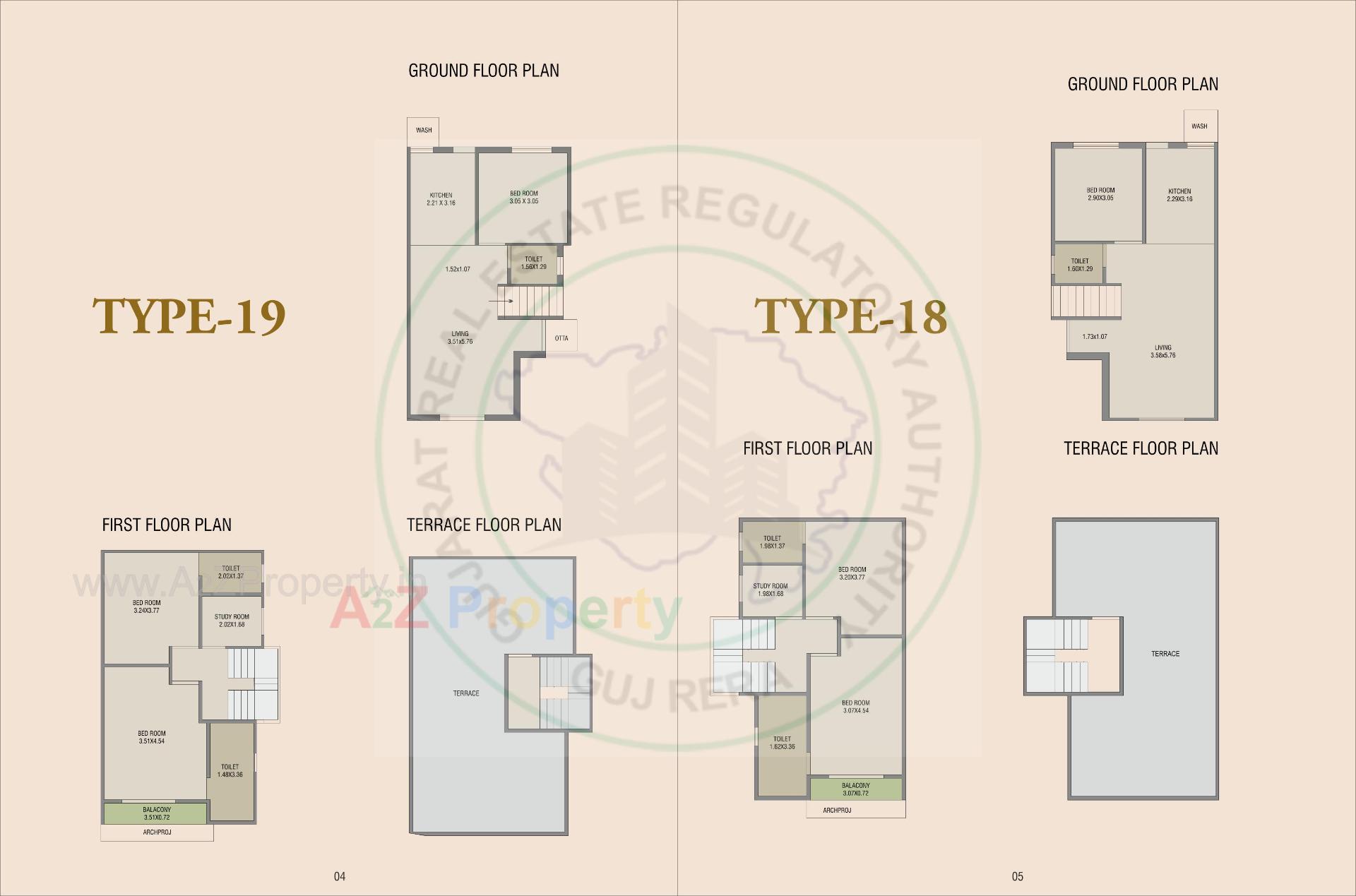 Layout of real estate project Pramukh Villa located at Chansad, Vadodara, Gujarat