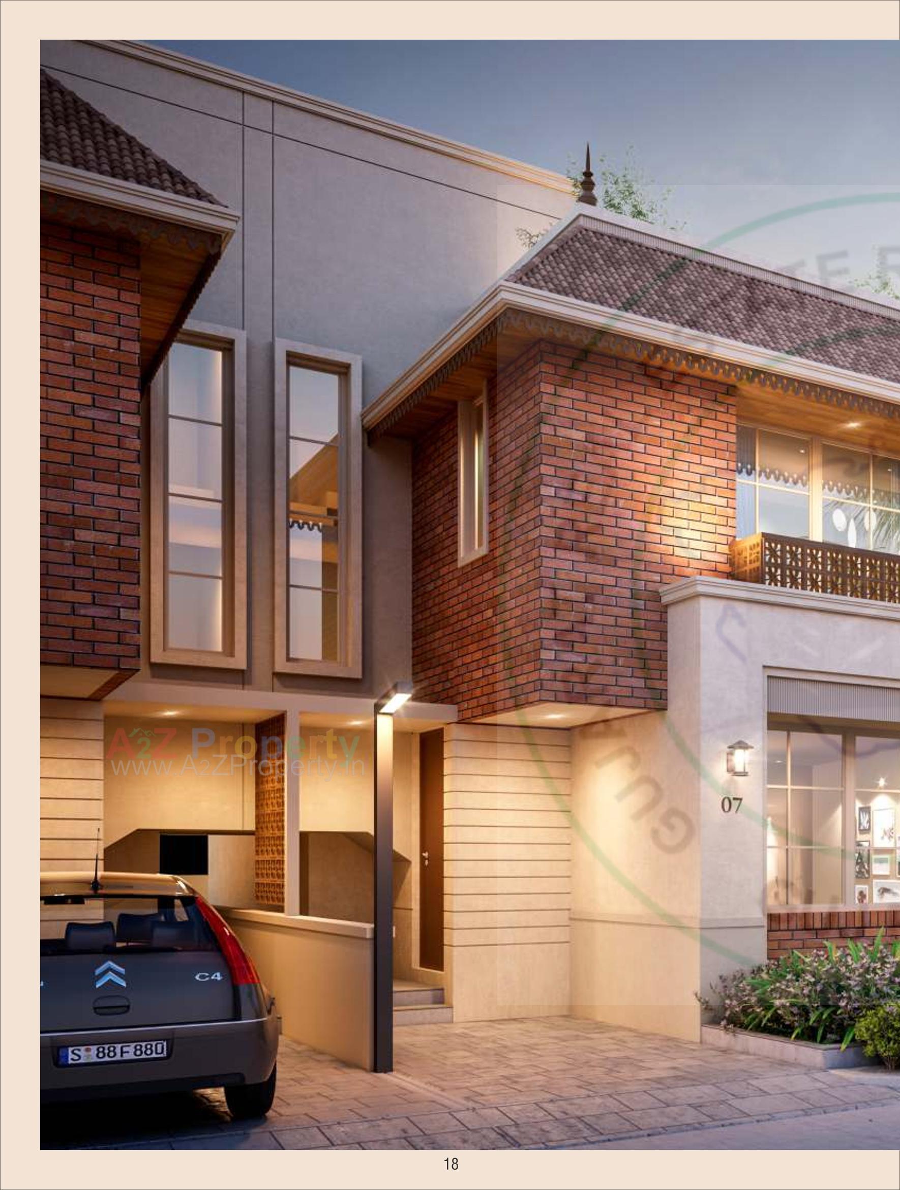 3D Elevation of real estate project Pramukh Villa located at Chansad, Vadodara, Gujarat