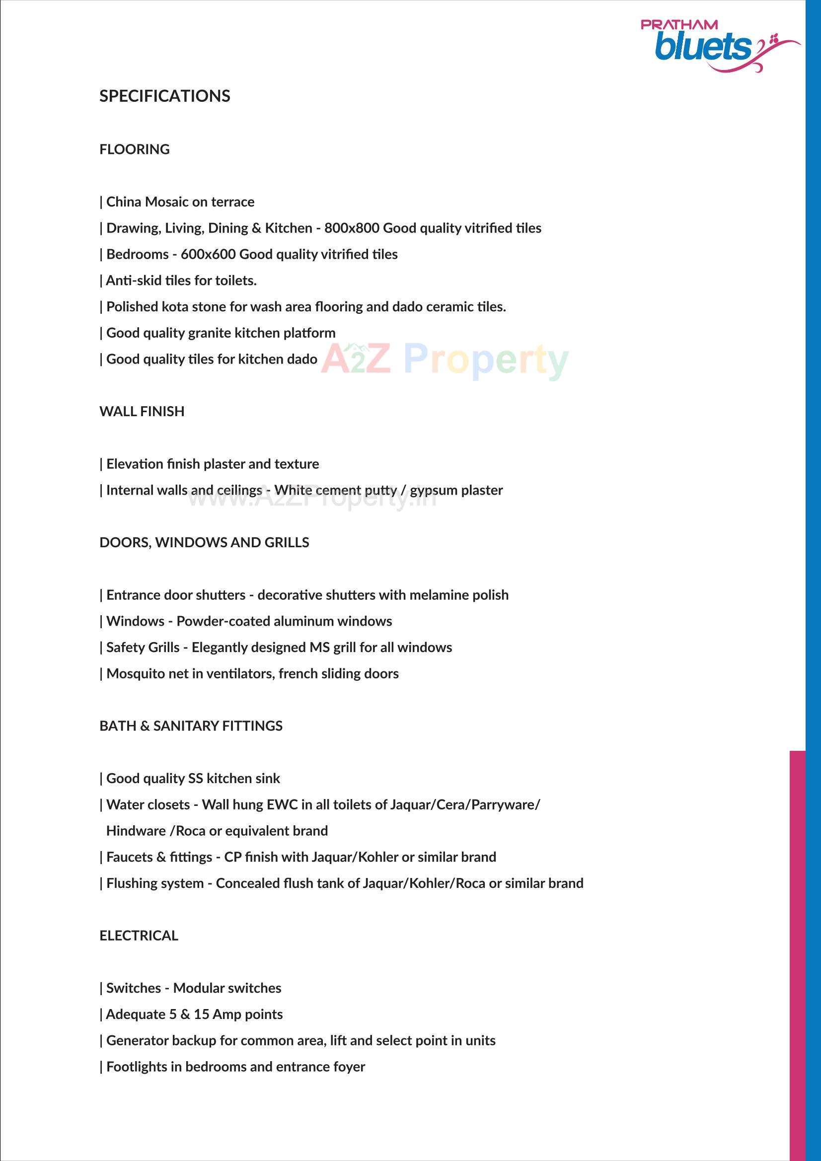  of real estate project Pratham Bluets located at Gotri, Vadodara, Gujarat