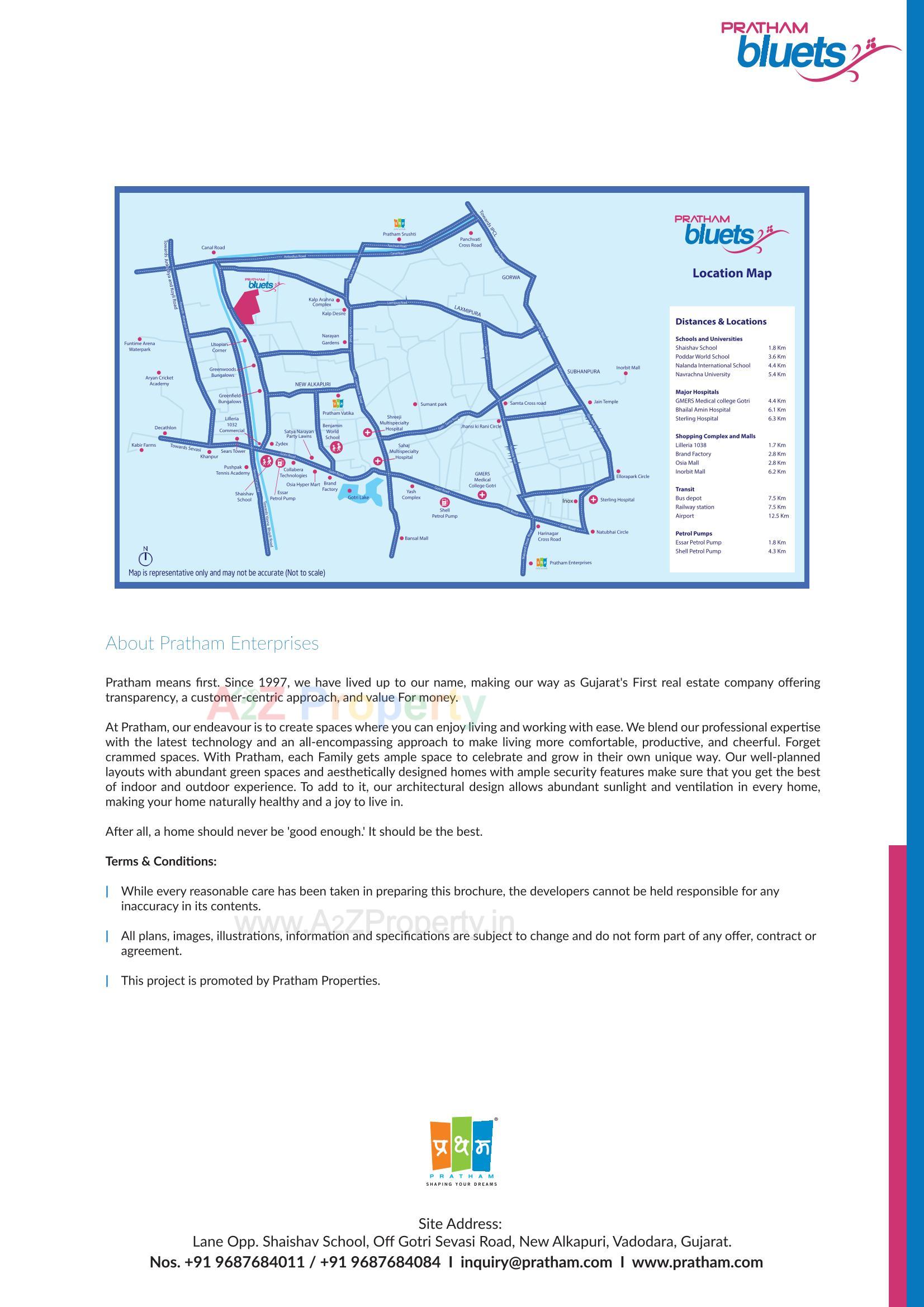  of real estate project Pratham Bluets located at Gotri, Vadodara, Gujarat