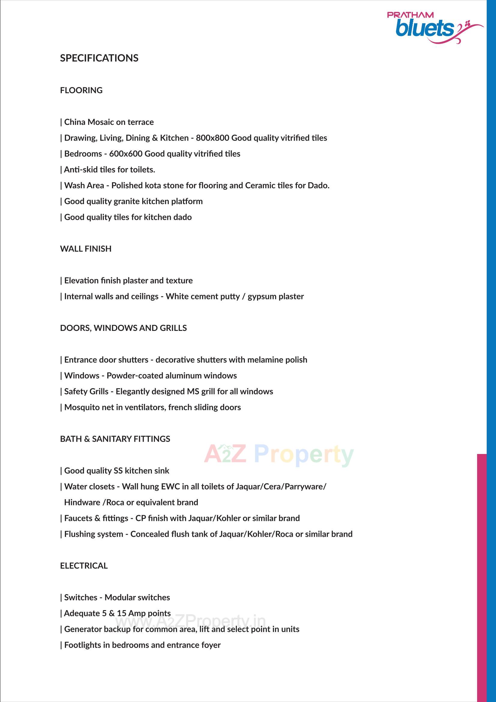  of real estate project Pratham Bluets located at Gotri, Vadodara, Gujarat