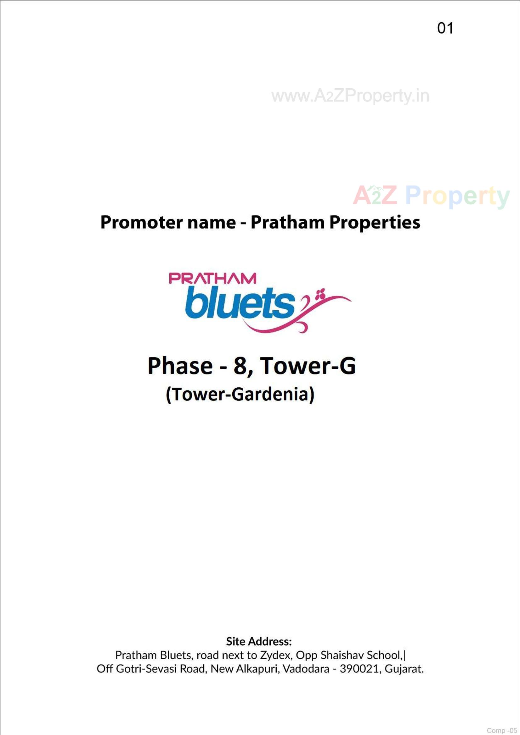  of real estate project Pratham Bluets located at Gotri, Vadodara, Gujarat