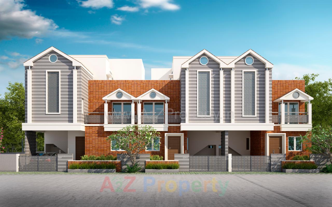 3D Elevation of real estate project Pratham Meadows located at Bhayli, Vadodara, Gujarat