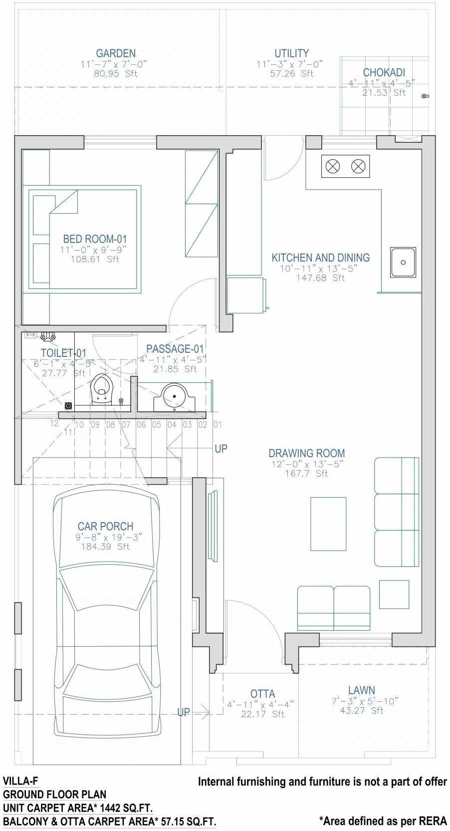 Layout of real estate project Pratham Meadows located at Bhayli, Vadodara, Gujarat