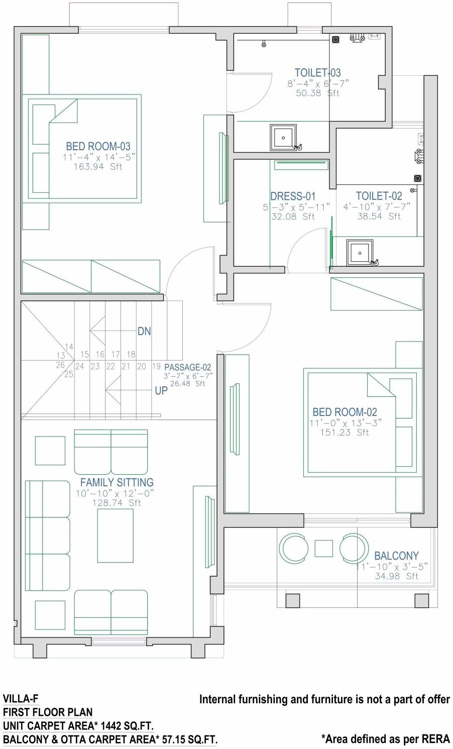 Layout of real estate project Pratham Meadows located at Bhayli, Vadodara, Gujarat