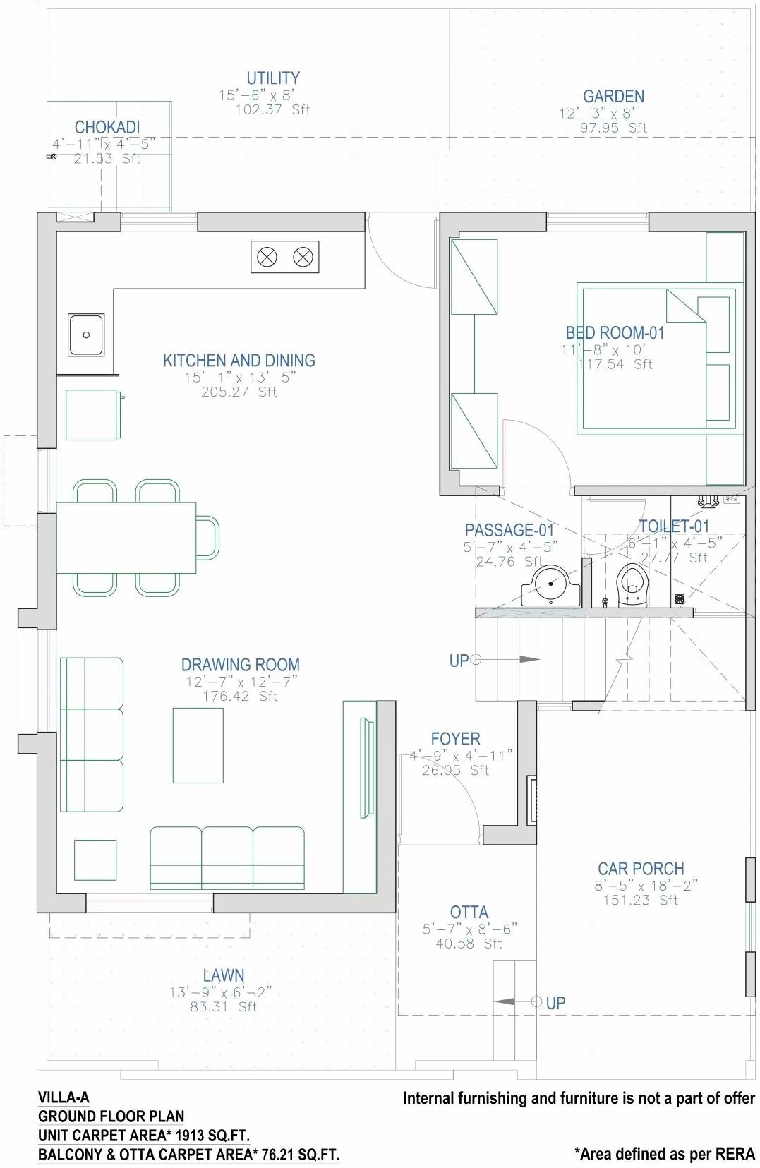 Layout of real estate project Pratham Meadows located at Bhayli, Vadodara, Gujarat