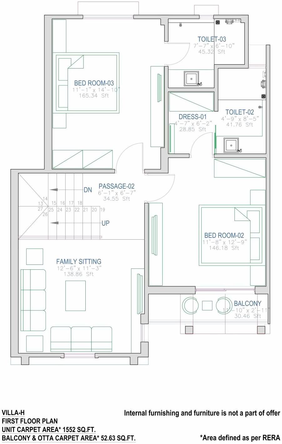 Layout of real estate project Pratham Meadows located at Bhayli, Vadodara, Gujarat