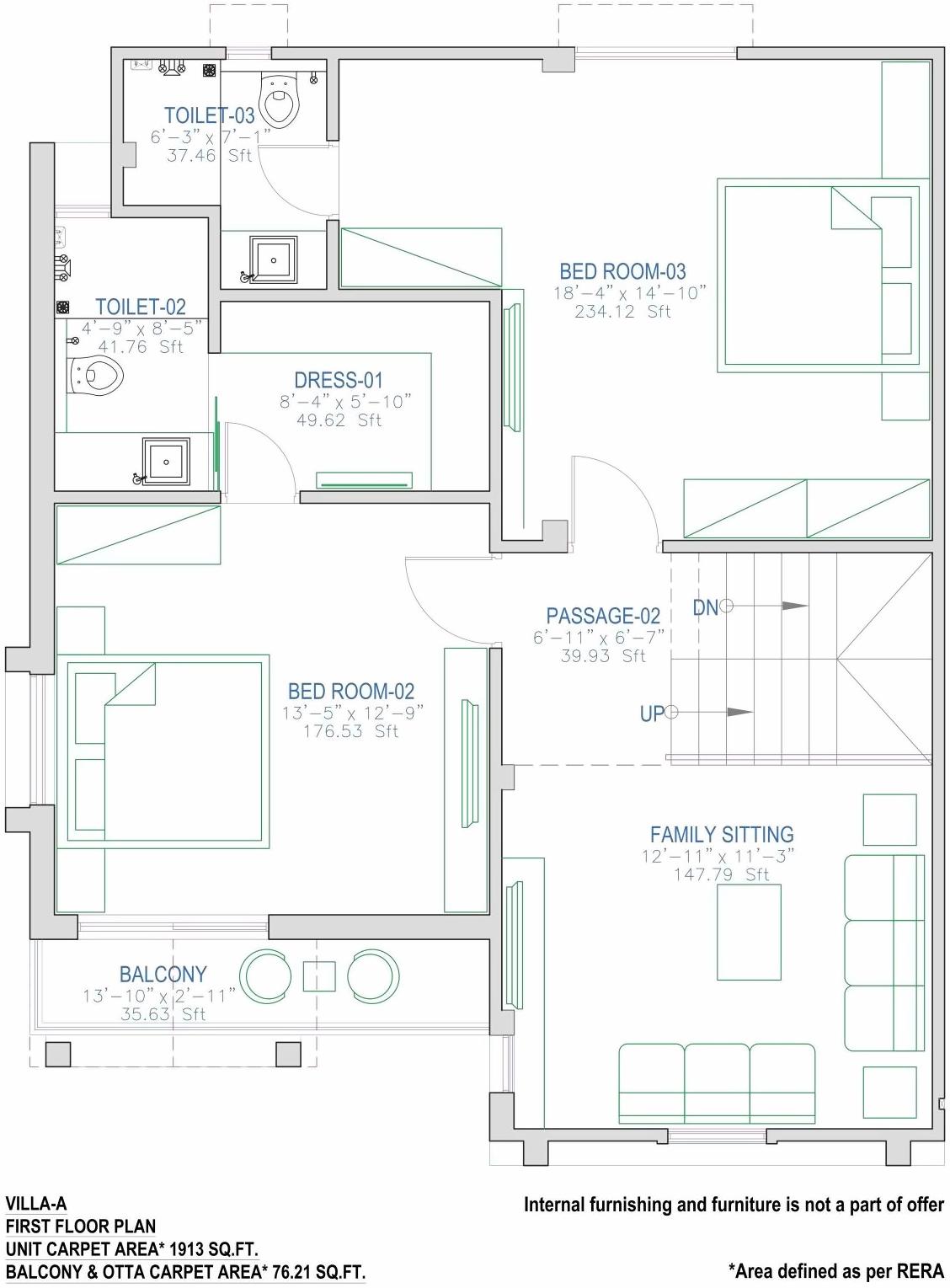 Layout of real estate project Pratham Meadows located at Bhayli, Vadodara, Gujarat